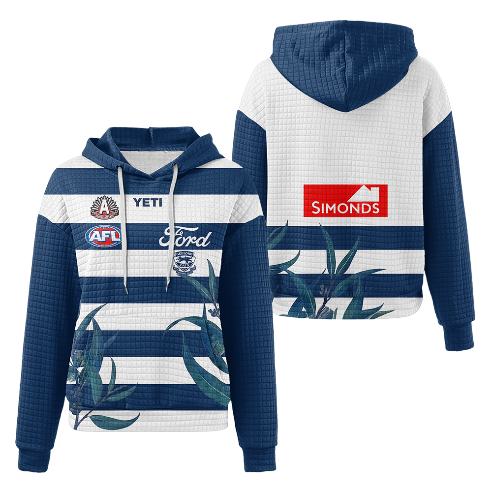 Geelong Football Unisex Waffle Hoodie