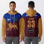 Brisbane Football Unisex Waffle Hoodie