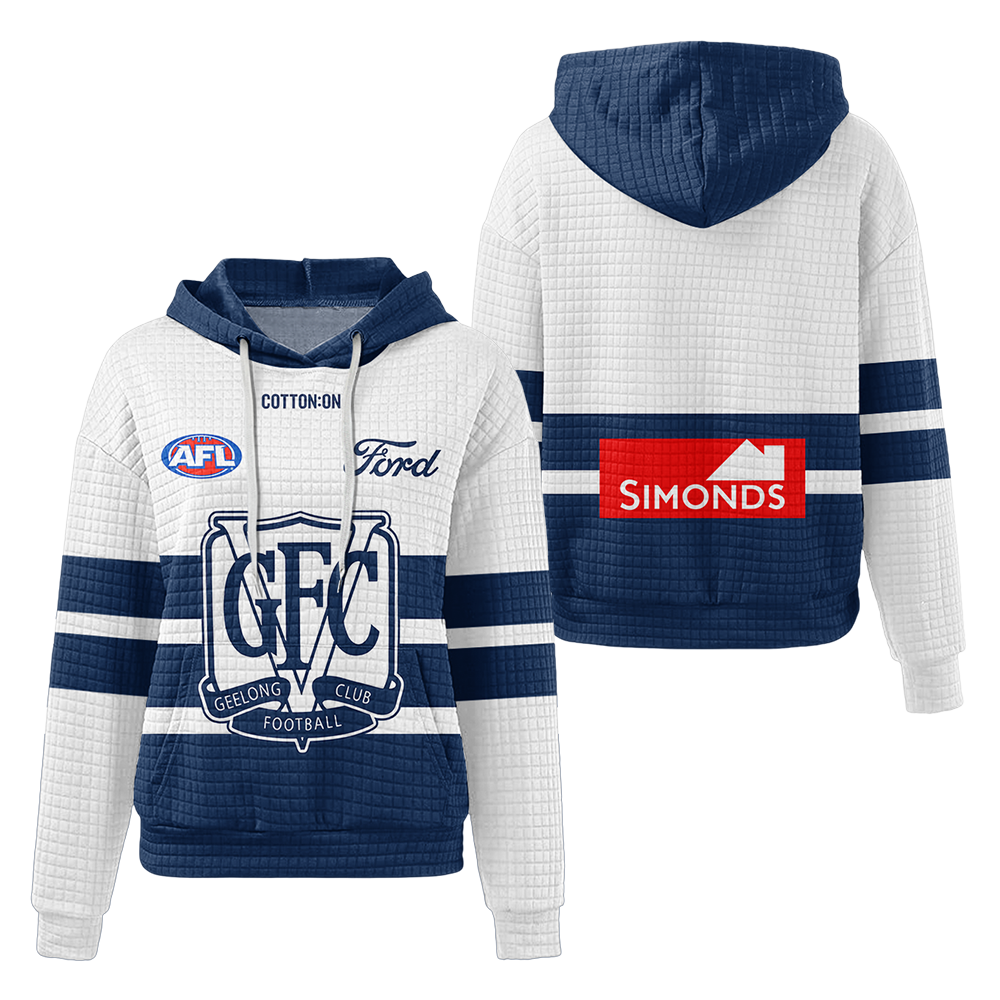Geelong Football Unisex Waffle Hoodie