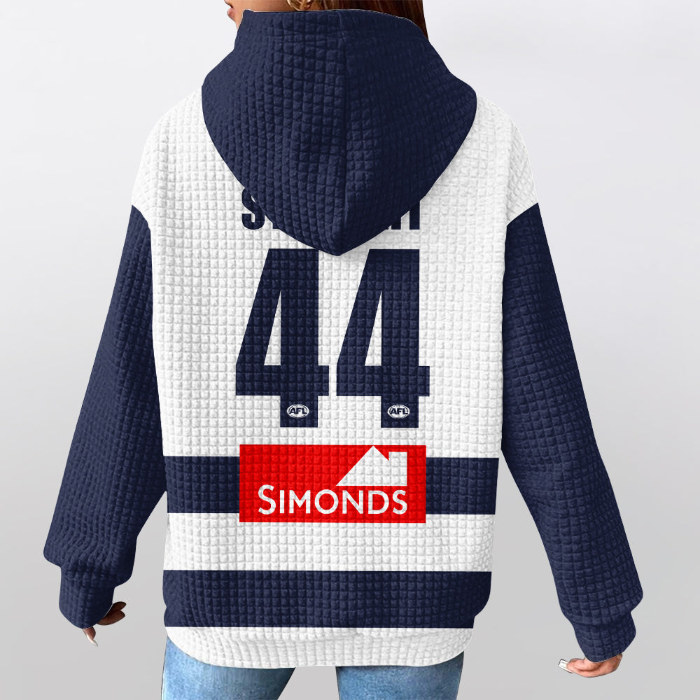 Geelong Football Unisex Waffle Hoodie