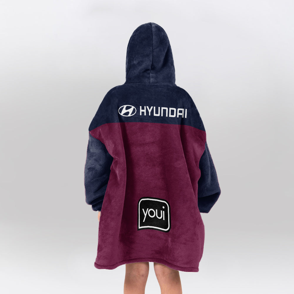 Brisbane Football Unisex Blanket Hoodie
