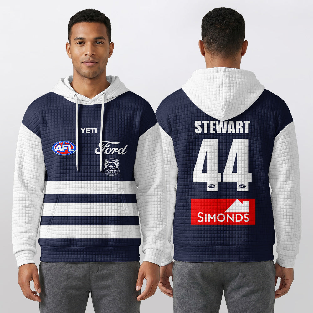 Geelong Football Unisex Waffle Hoodie