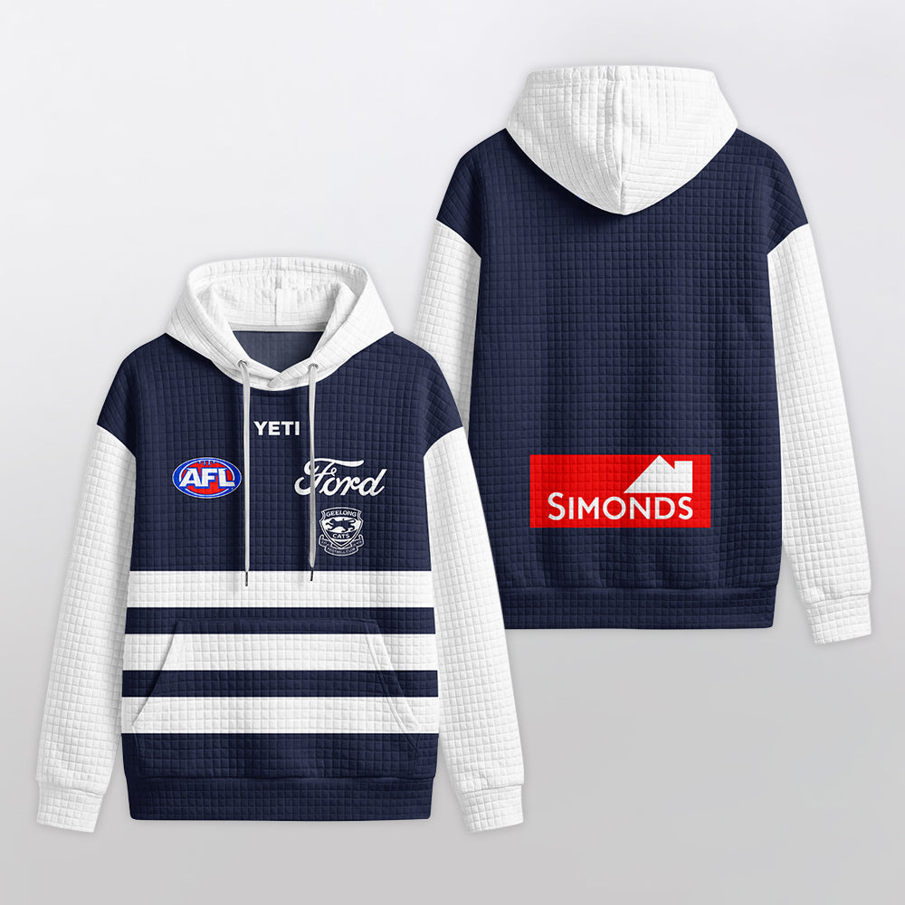 Geelong Football Unisex Waffle Hoodie