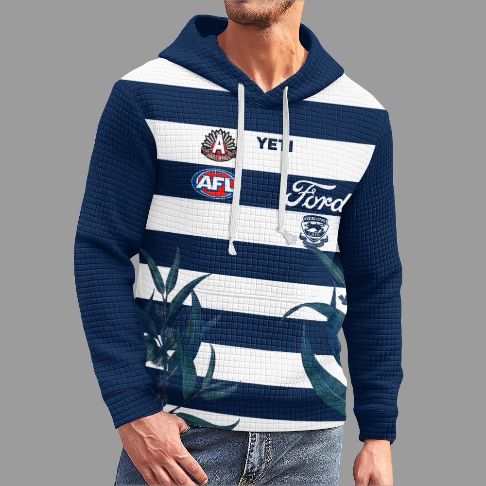 Geelong Football Unisex Waffle Hoodie
