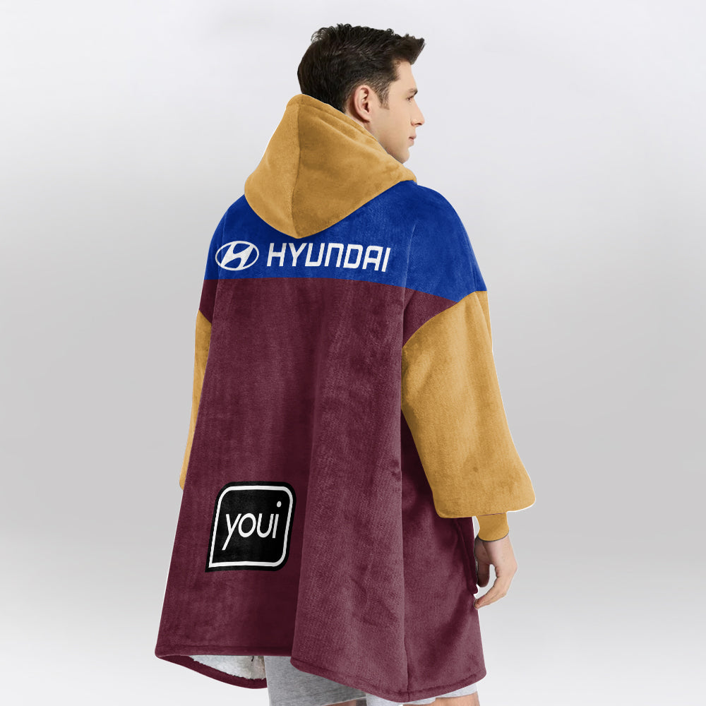 Brisbane Football Unisex Blanket Hoodie