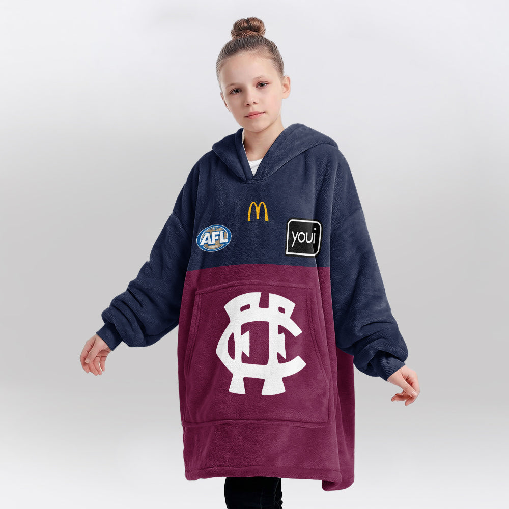 Brisbane Football Unisex Blanket Hoodie