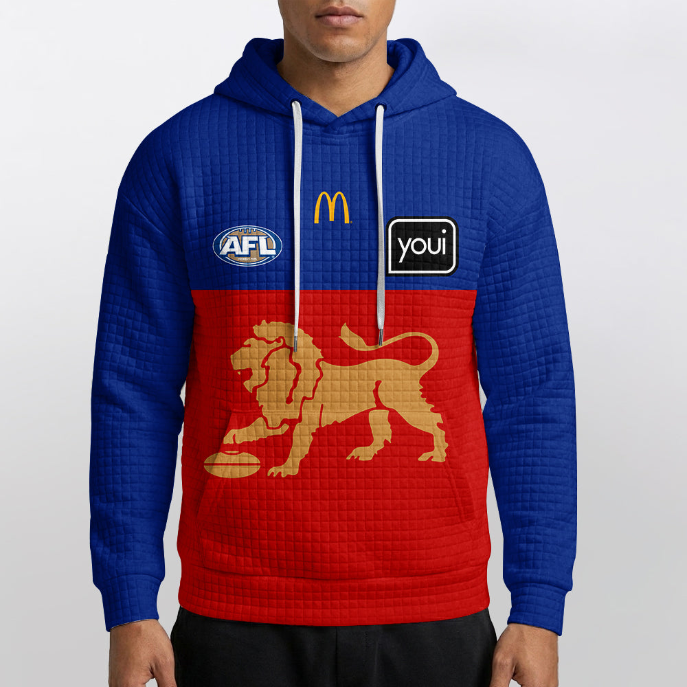 Brisbane Football Unisex Waffle Hoodie