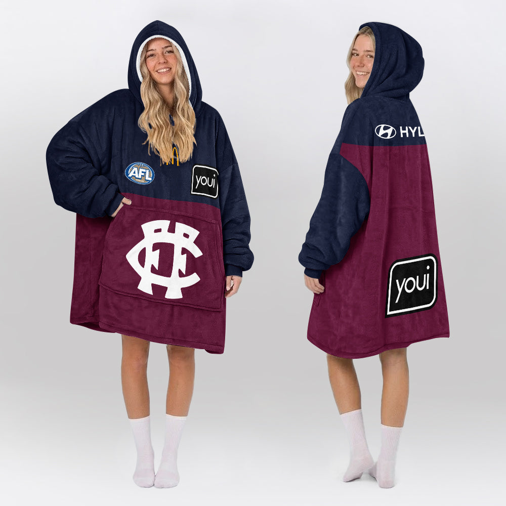 Brisbane Football Unisex Blanket Hoodie