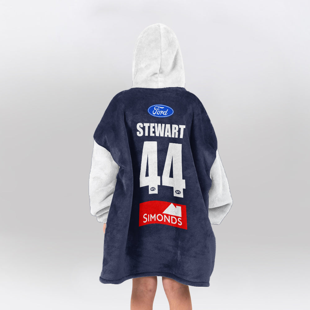 Geelong Football Blanket Hoodie