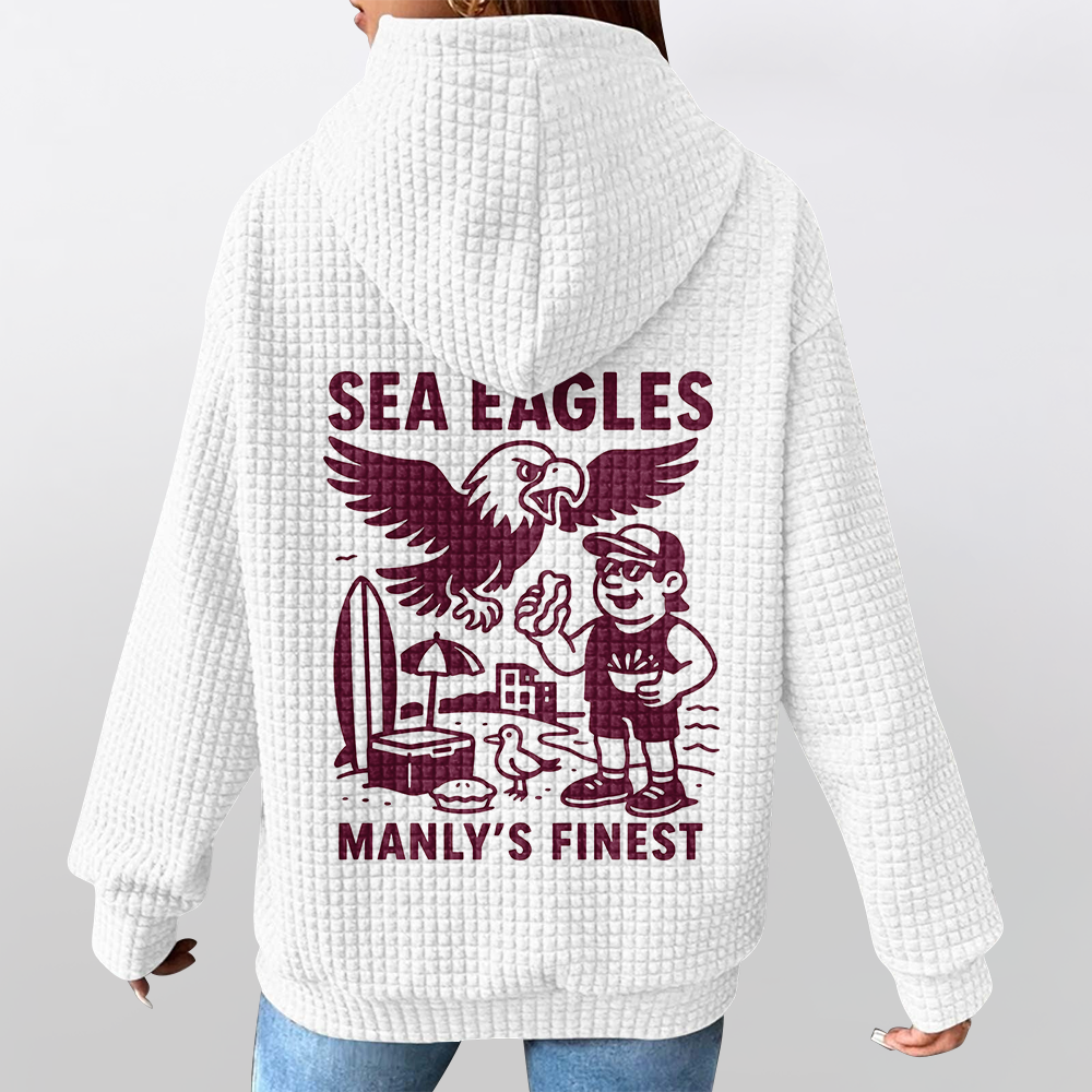 Manly Warringah Unisex Waffle Hoodie