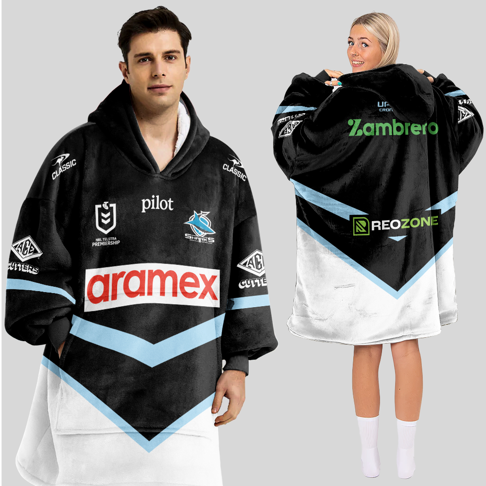 Cronulla-Sutherland Unisex Blanket Hoodie