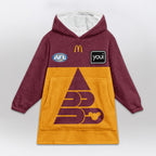 Brisbane Football Unisex Blanket Hoodie