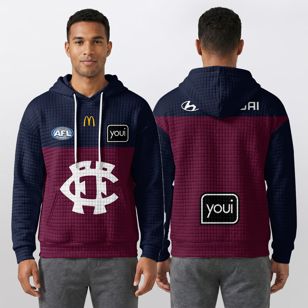 Brisbane Football Unisex Waffle Hoodie
