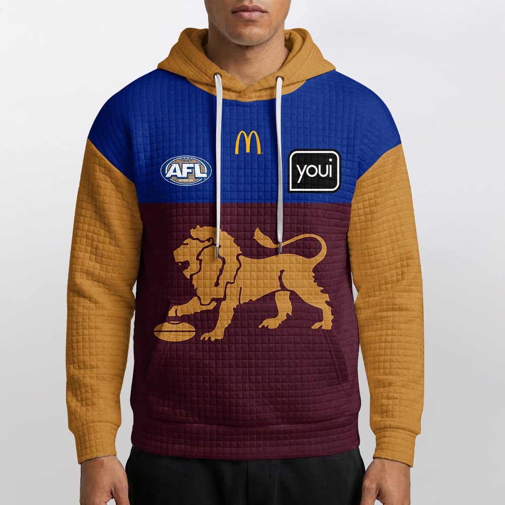 Brisbane Football Unisex Waffle Hoodie
