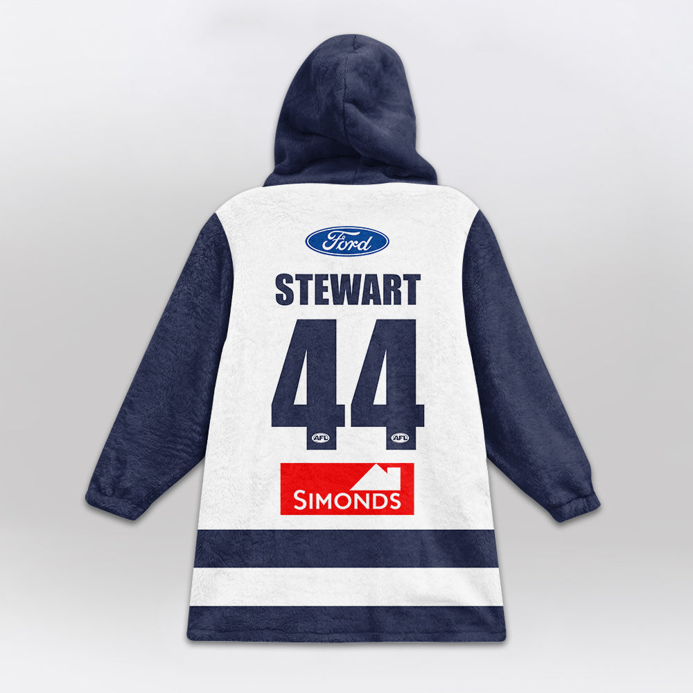 Geelong Football Blanket Hoodie