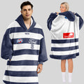 Geelong Football Blanket Hoodie