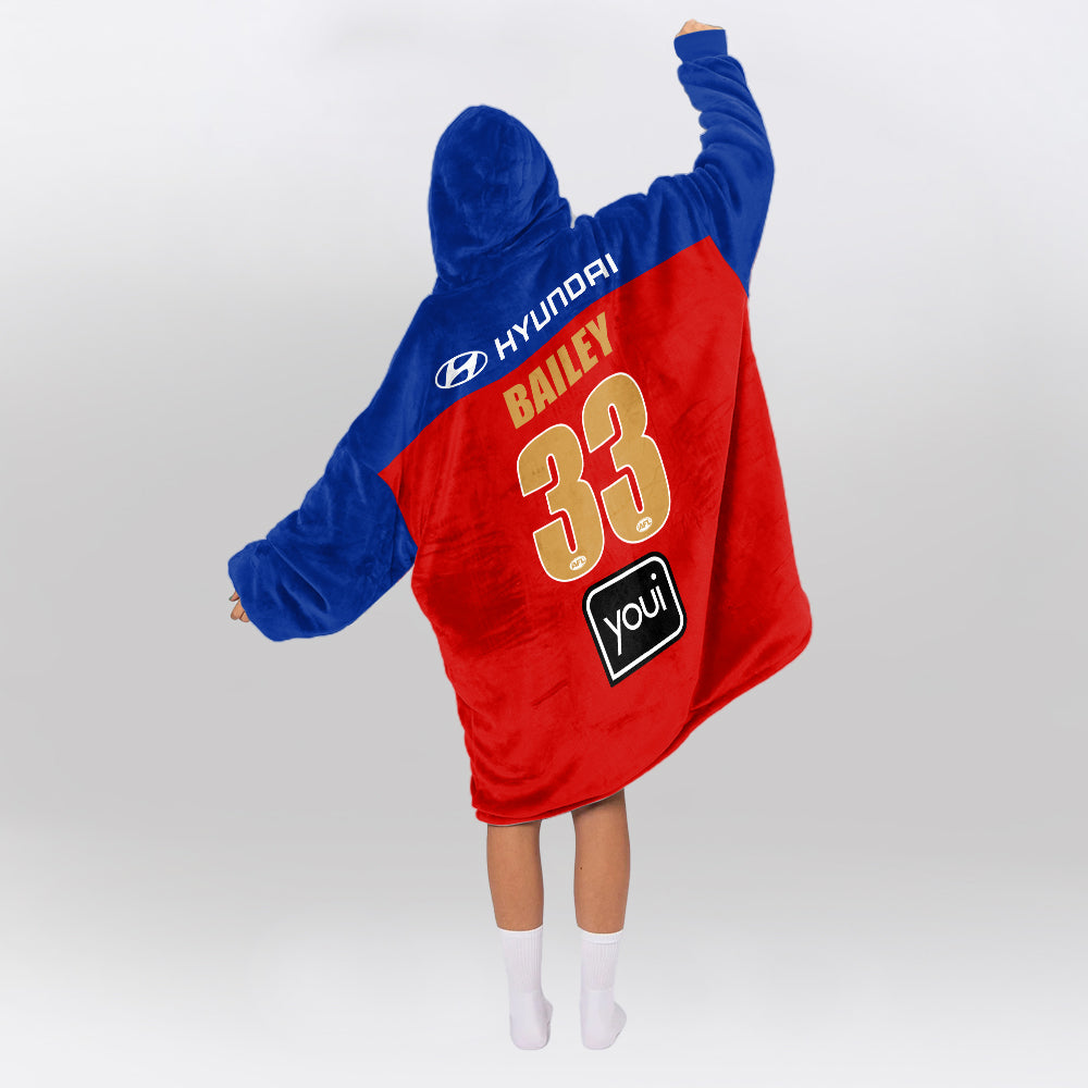 Brisbane Football Unisex Blanket Hoodie