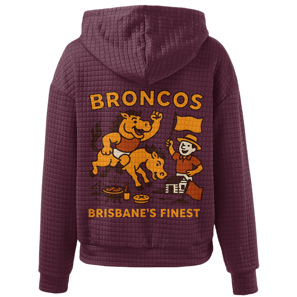 Brisbane Unisex Waffle Hoodie