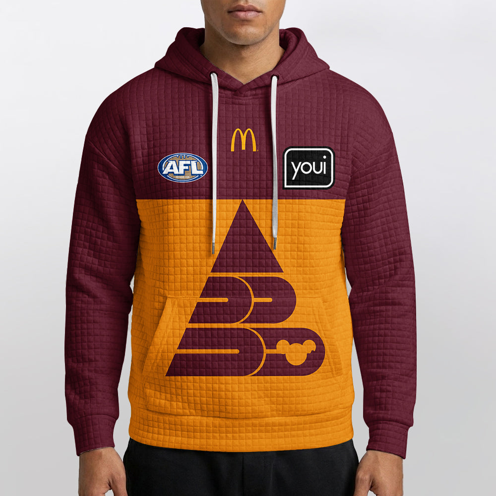Brisbane Football Unisex Waffle Hoodie