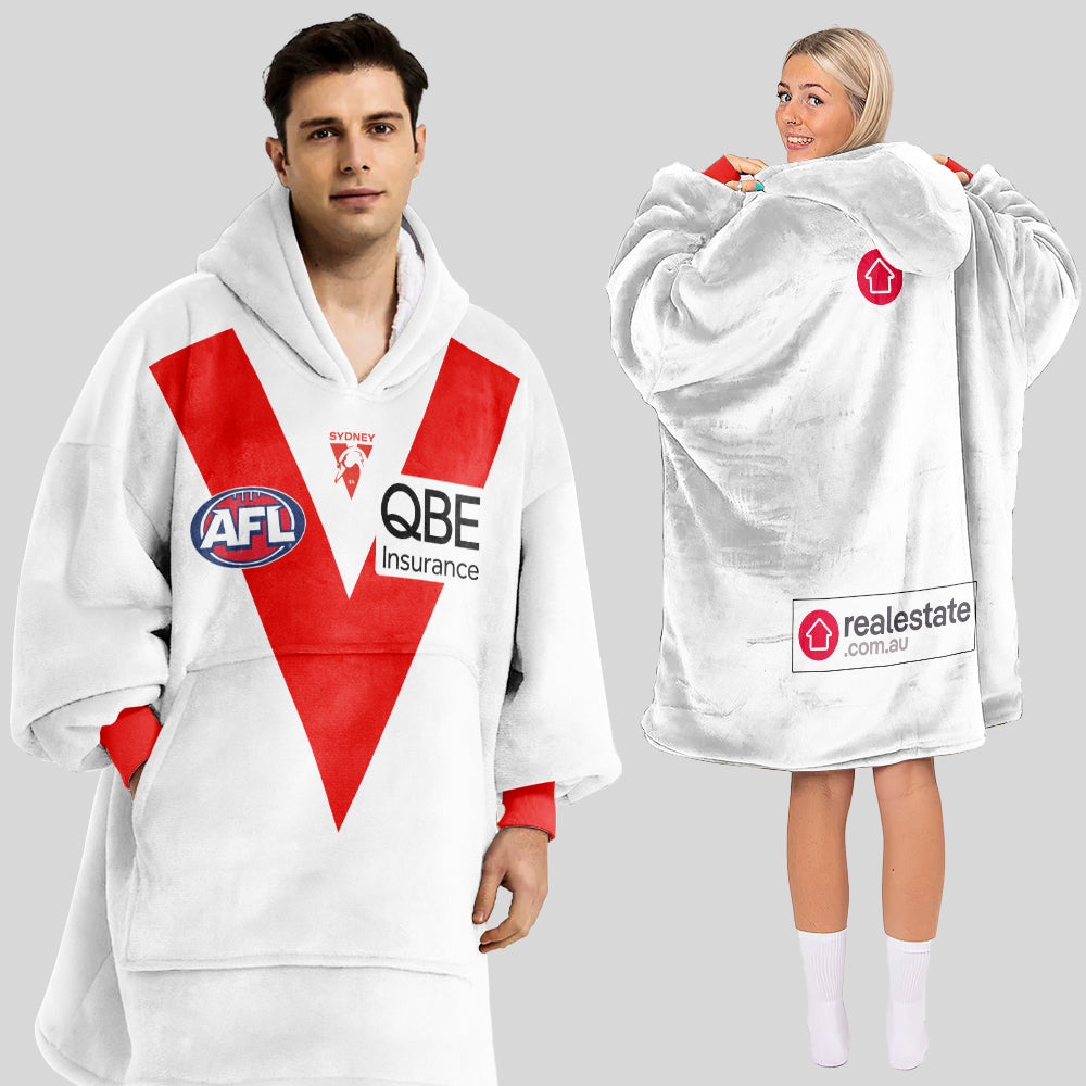 Sydney Football Unisex Blanket Hoodie