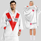 Sydney Football Unisex Blanket Hoodie