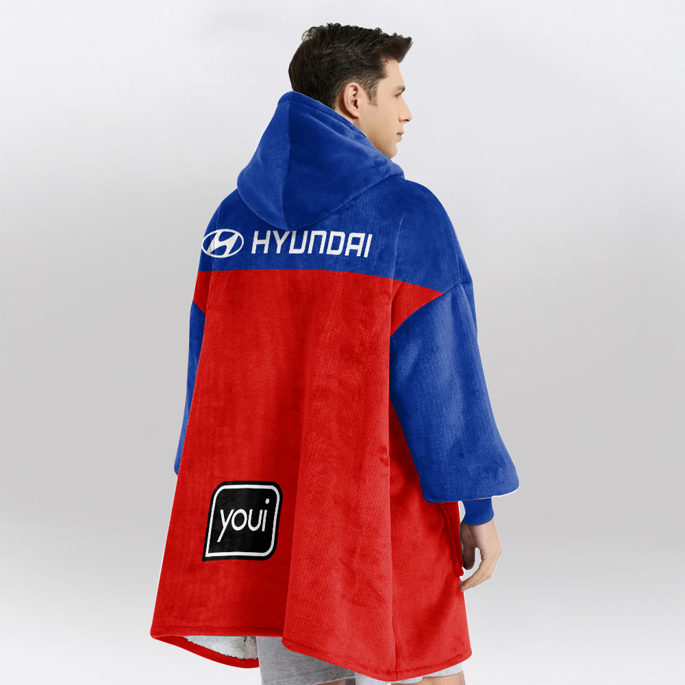 Brisbane Football Unisex Blanket Hoodie