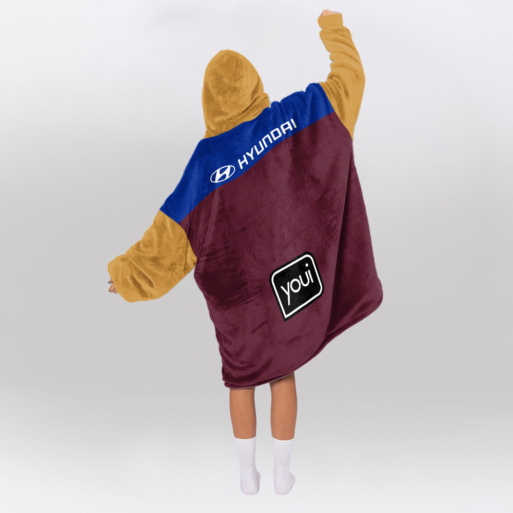 Brisbane Football Unisex Blanket Hoodie
