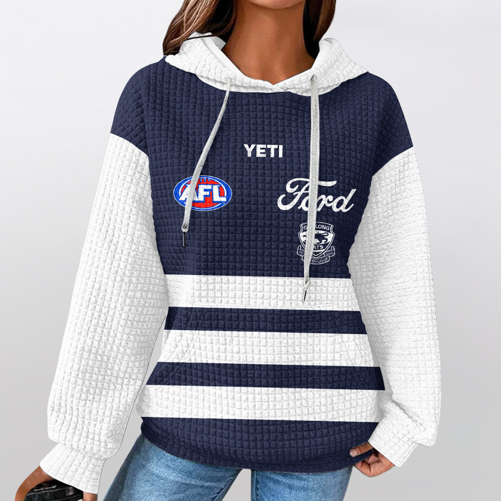 Geelong Football Unisex Waffle Hoodie