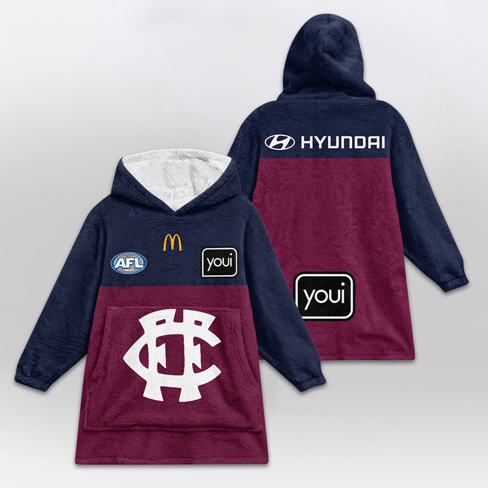 Brisbane Football Unisex Blanket Hoodie
