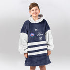 Geelong Football Blanket Hoodie