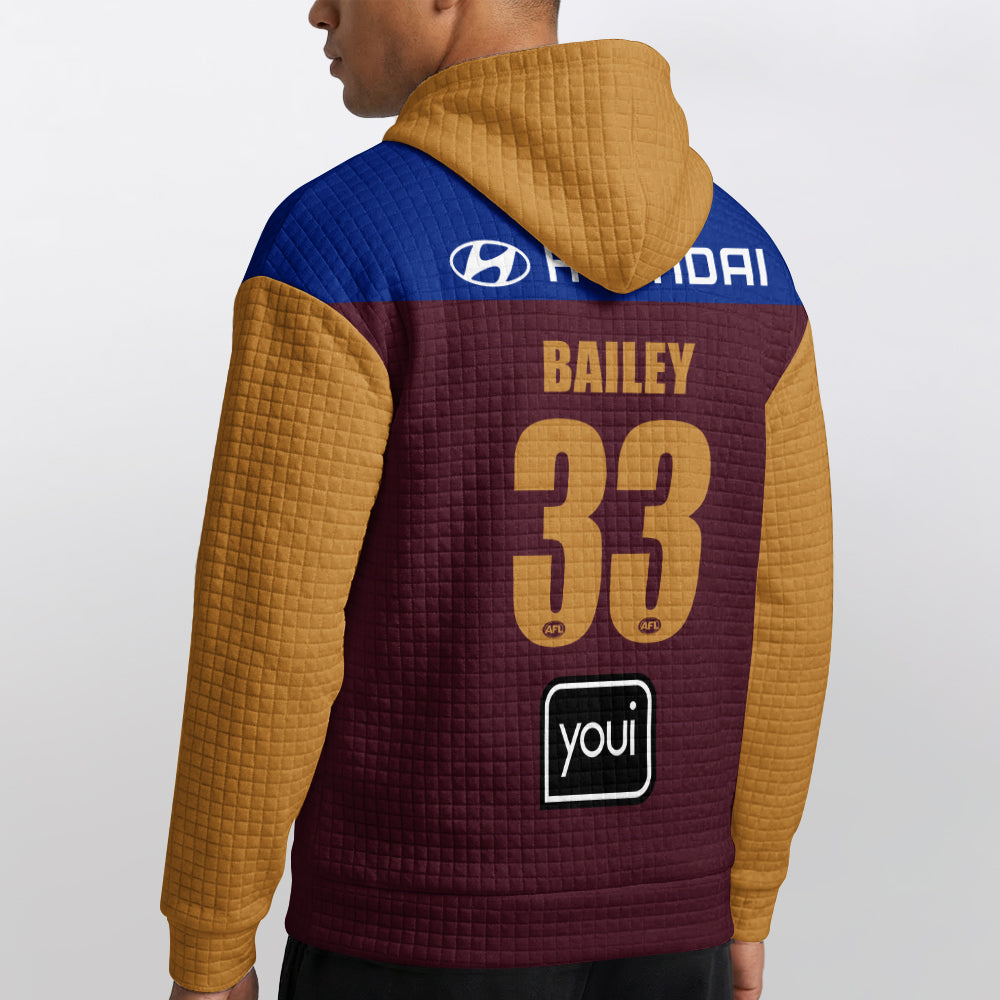 Brisbane Football Unisex Waffle Hoodie