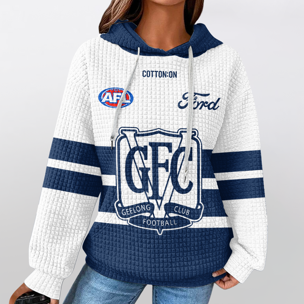 Geelong Football Unisex Waffle Hoodie