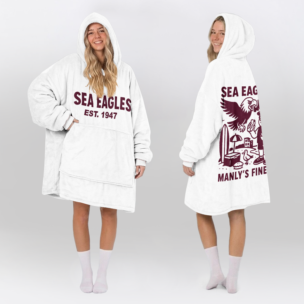 Manly Warringah Unisex Blanket Hoodie