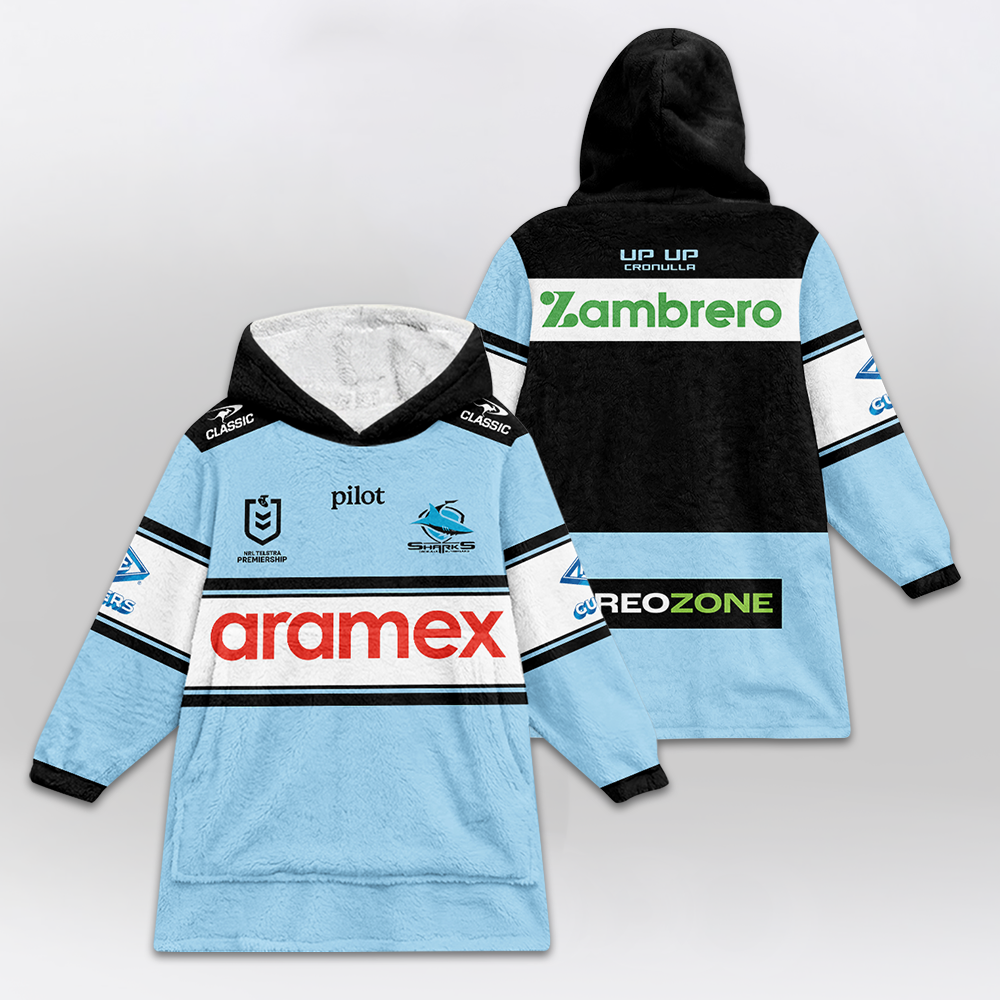 Cronulla-Sutherland Unisex Blanket Hoodie