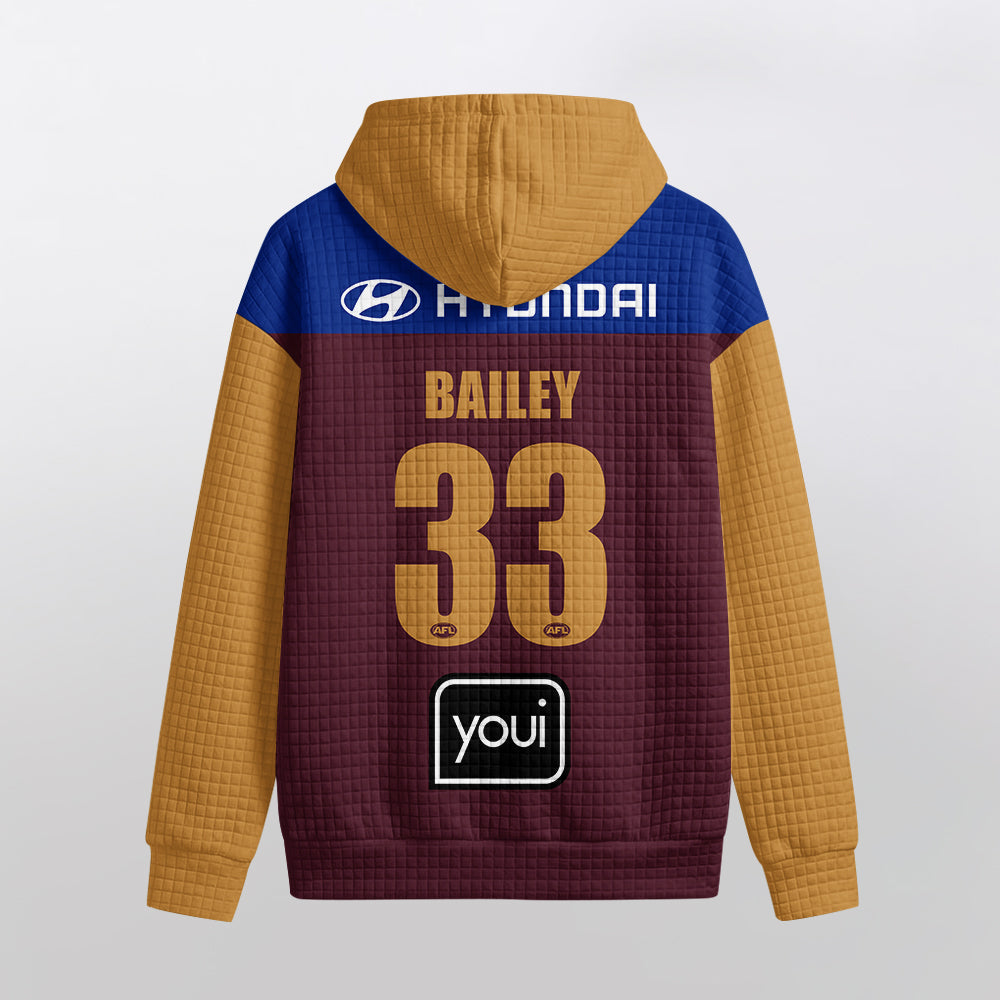 Brisbane Football Unisex Waffle Hoodie
