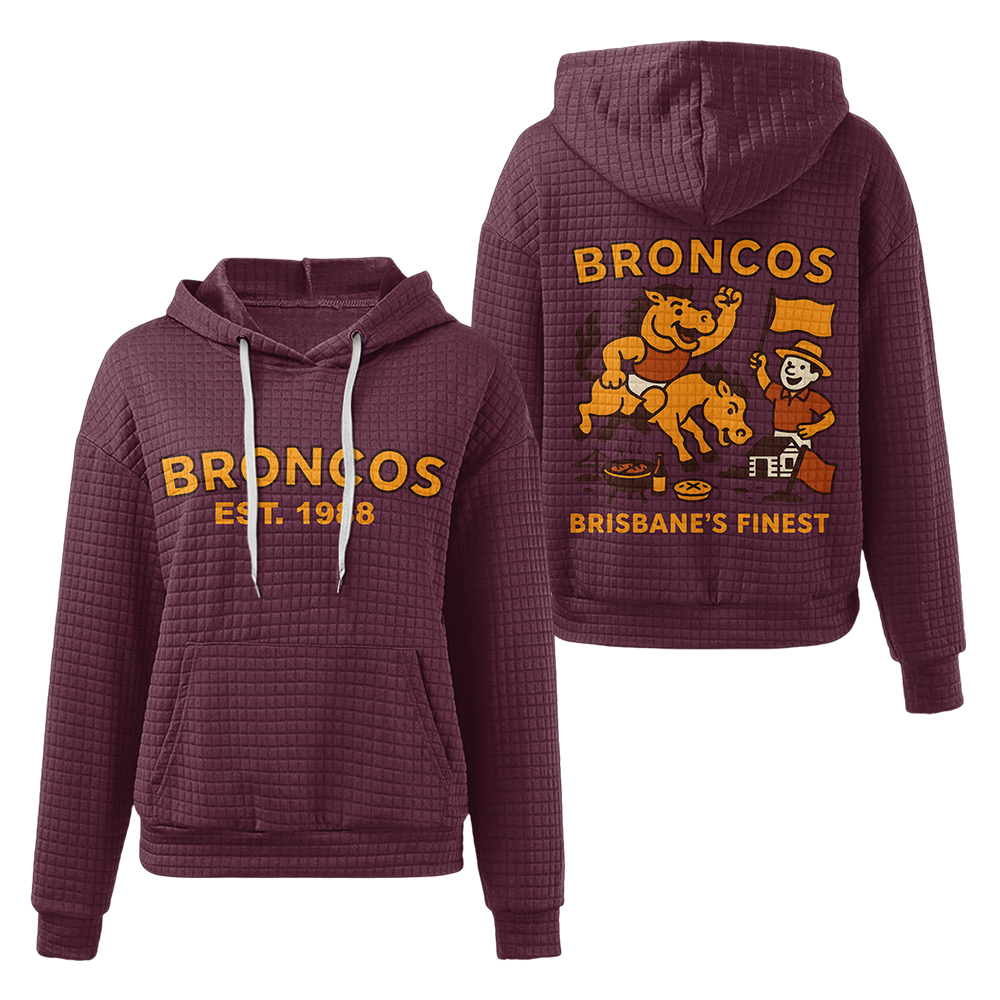 Brisbane Unisex Waffle Hoodie
