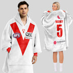 Sydney Football Unisex Blanket Hoodie