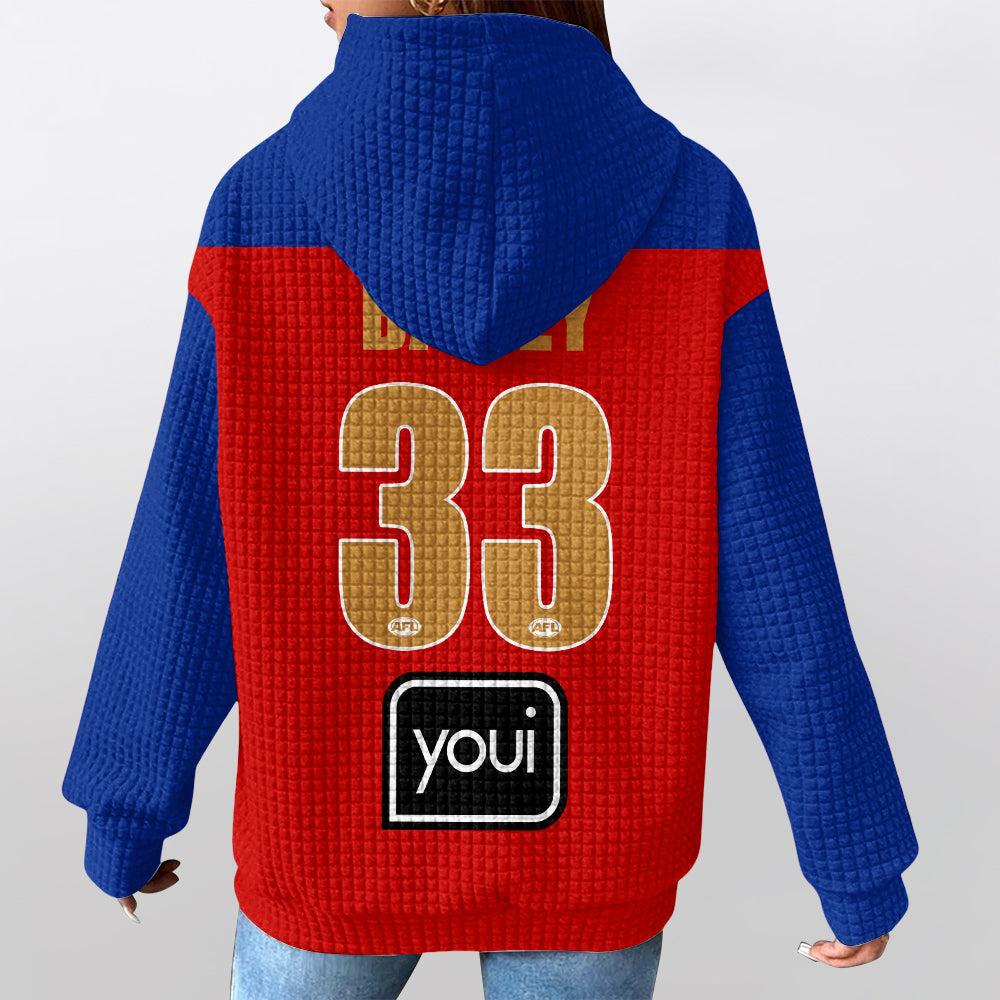 Brisbane Football Unisex Waffle Hoodie