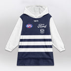 Geelong Football Blanket Hoodie
