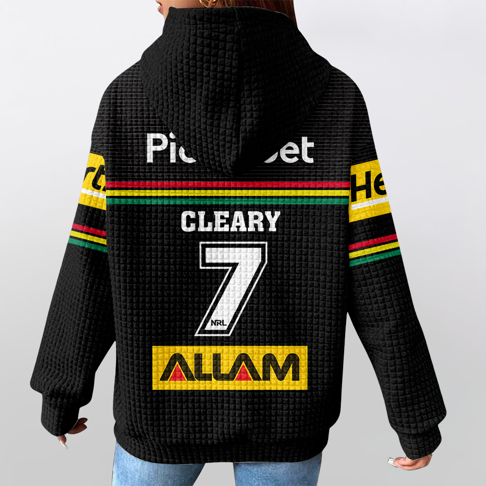 Penrith Nathan Cleary Unisex Waffle Hoodie