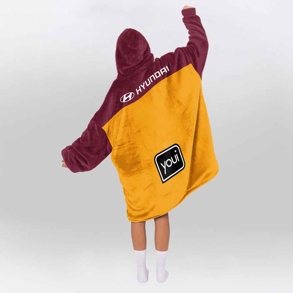 Brisbane Football Unisex Blanket Hoodie
