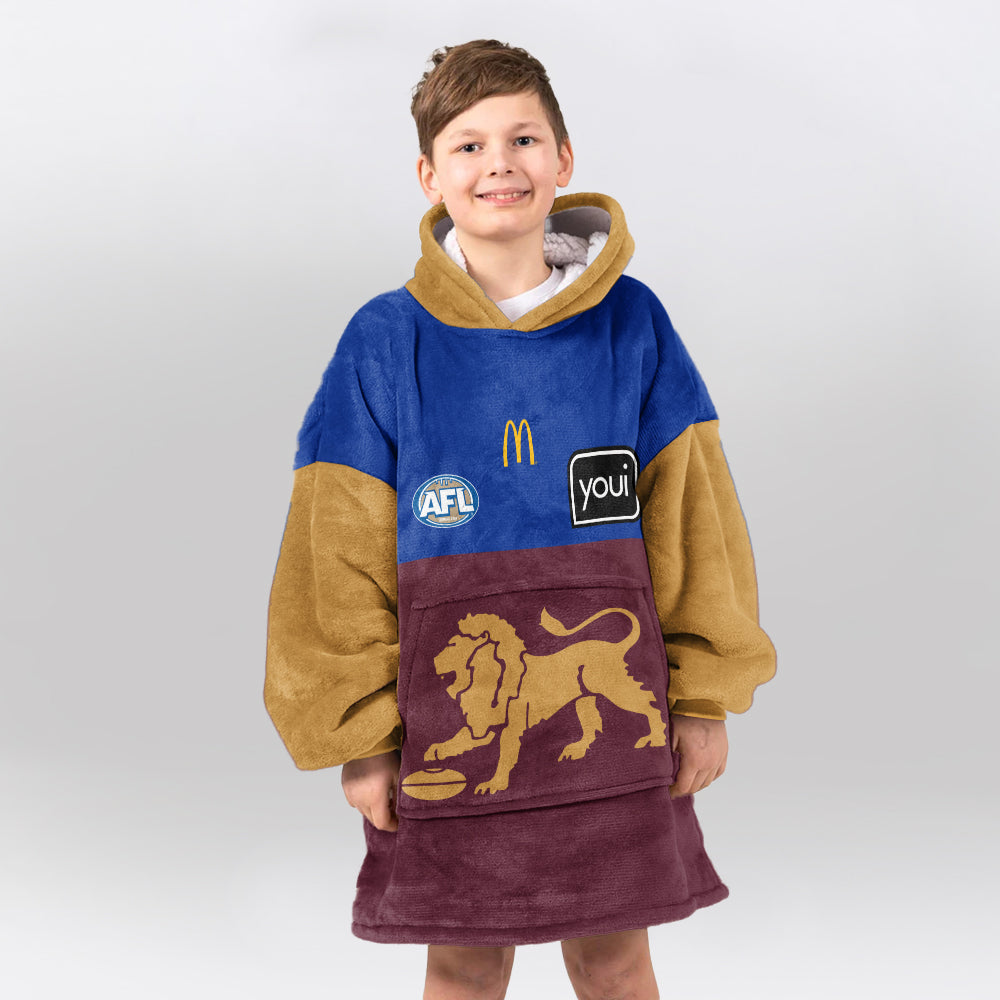 Brisbane Football Unisex Blanket Hoodie
