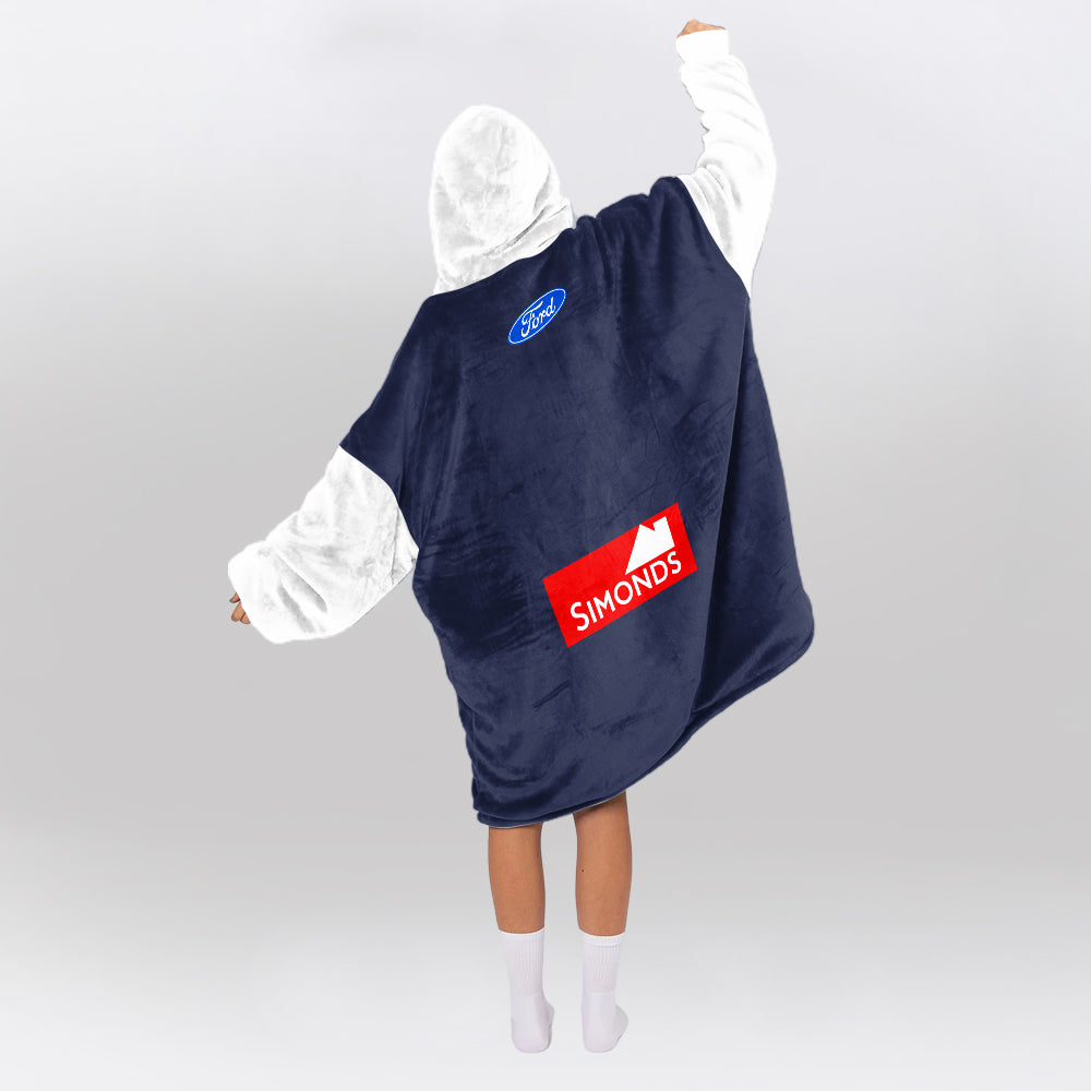 Geelong Football Blanket Hoodie