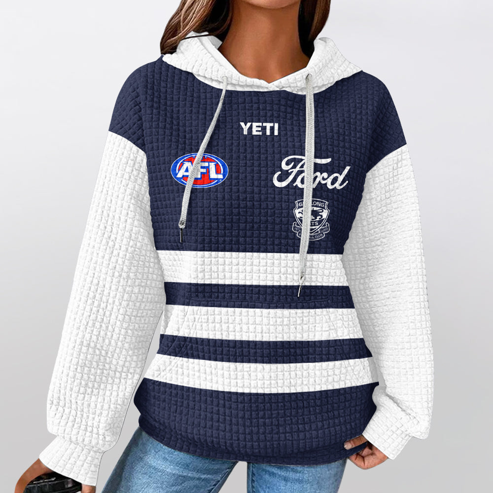 Geelong Football Unisex Waffle Hoodie