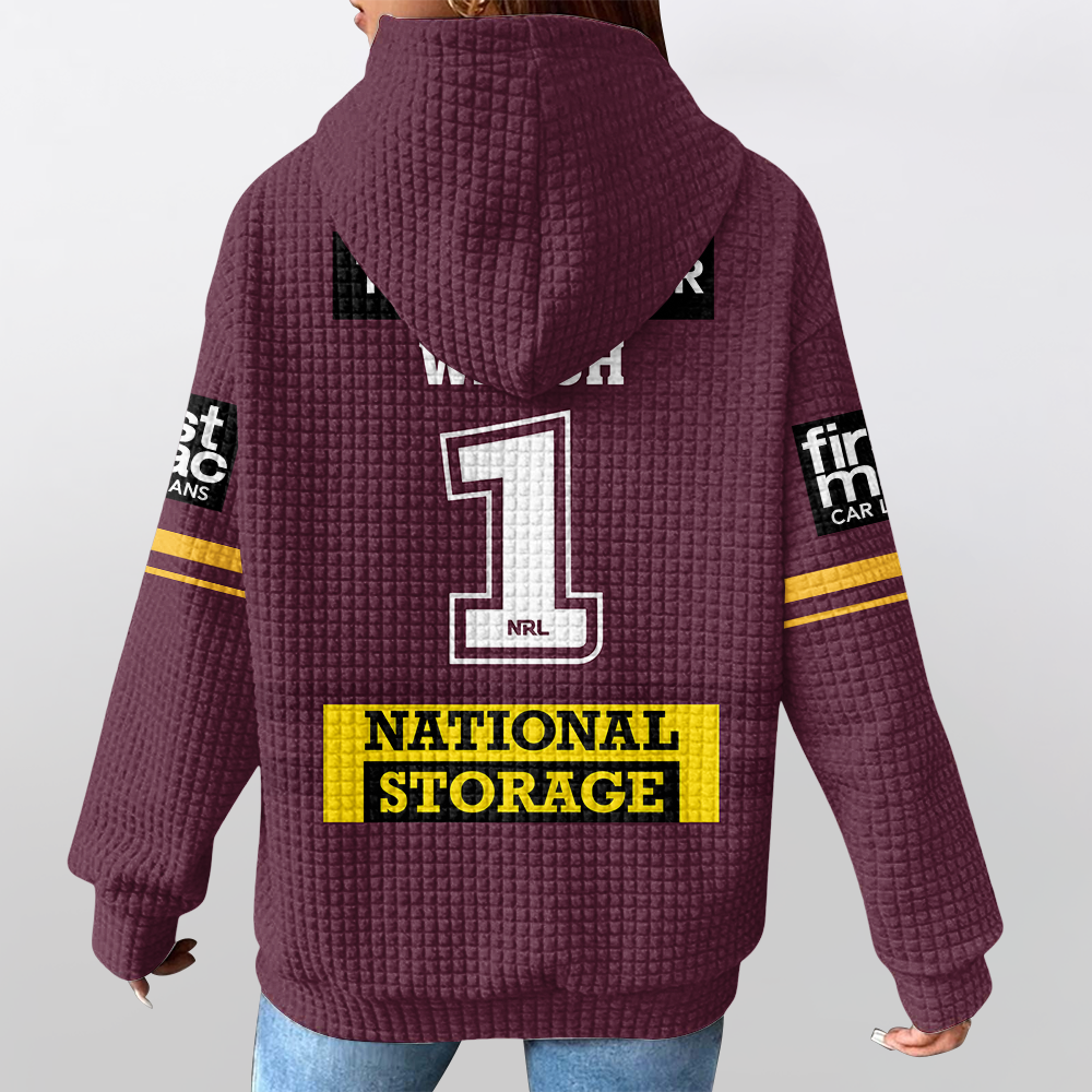 Brisbane Unisex Waffle Hoodie