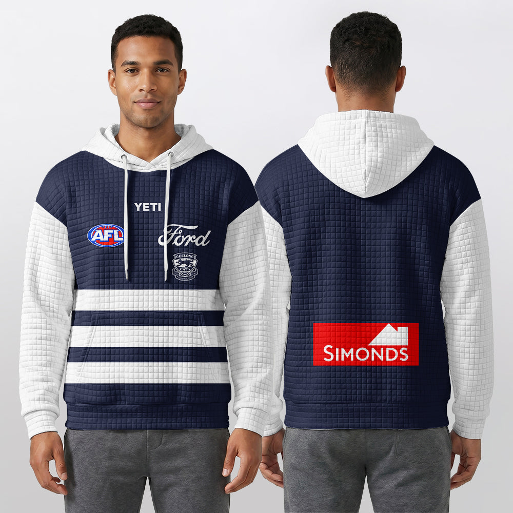 Geelong Football Unisex Waffle Hoodie