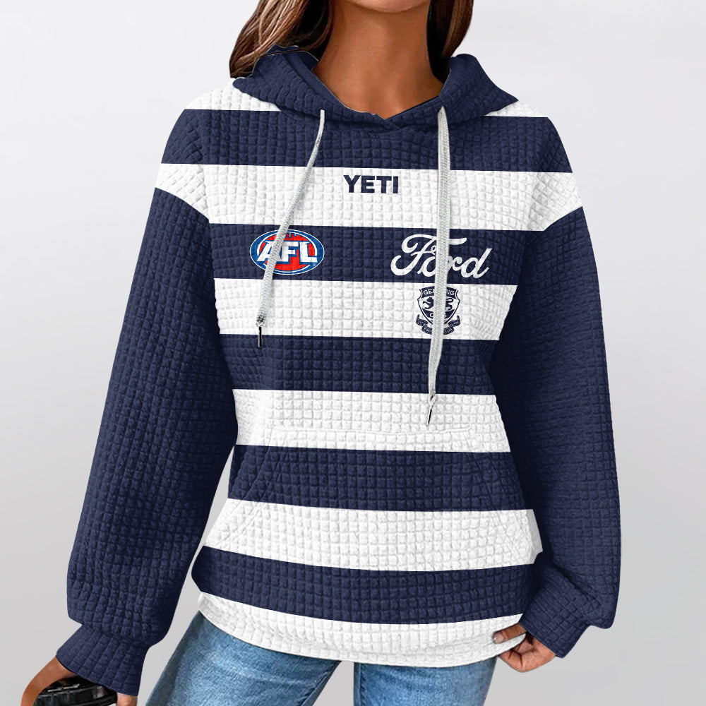 Geelong Football Unisex Waffle Hoodie