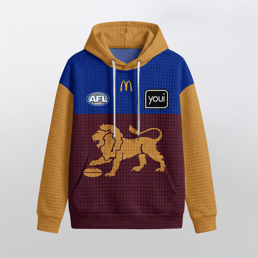 Brisbane Football Unisex Waffle Hoodie
