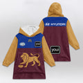 Brisbane Football Unisex Blanket Hoodie
