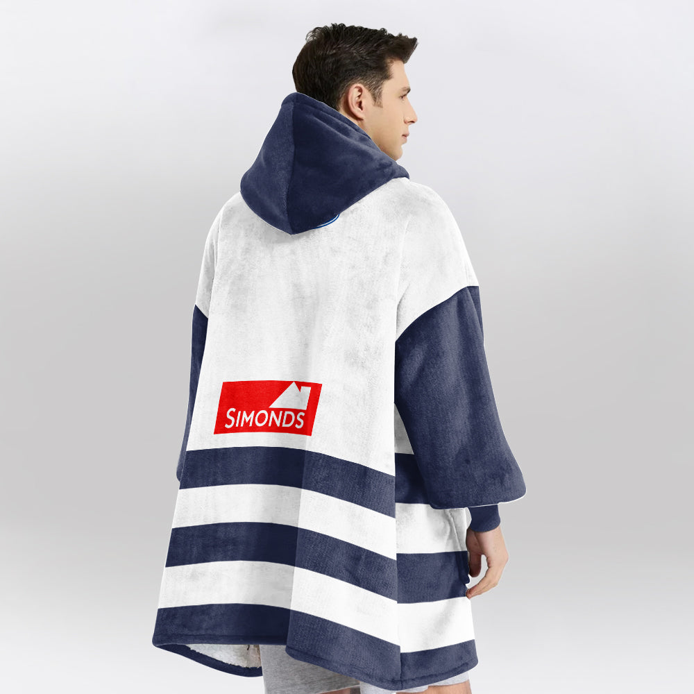 Geelong Football Blanket Hoodie
